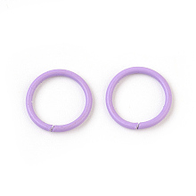 Honeyhandy Iron Open Jump Rings, Plum, 18 Gauge, 10x1mm, Inner Diameter: 8mm