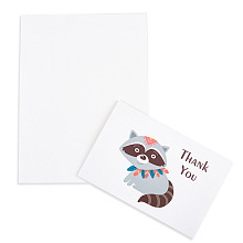 CRASPIRE Envelope and Animal Pattern Thank You Cards Sets, for Mother's Day Valentine's Day Birthday Thanksgiving Day, Colorful, 10.8x16x0.05cm; 20x15.1x0.04cm; 6 Colors, 3sets/color, 18sets/bag