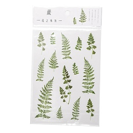 Honeyhandy Flower Pattern Waterproof Self Adhesive Hot Stamping Stickers, DIY Hand Account Photo Album Decoration Sticker, Olive, 15x10.5x0.05cm