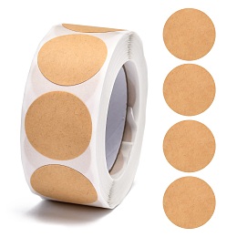 Honeyhandy DIY Scrapbook, Decorative Adhesive Tapes, Flat Round, BurlyWood, 25mm, about 500pcs/roll