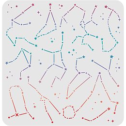 FINGERINSPIRE Constellation Drawing Painting Stencils Templates (11.8x11.8 inch) Plastic Square Reusable Stencils for Painting on Wood, Tile, Floor Wall Fabric