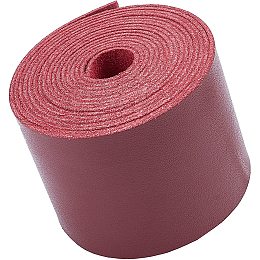 GORGECRAFT Leather Straps Strips 2 inch Wide Flat Cord DIY Leather Strap 78 inches Long for Making Bag Strap Leather Belt Furniture Handles Red Wine