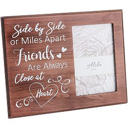 FINGERINSPIRE 10x8inches/25X20cm Friend Gifts Photo Picture Frame Long Distance Relationships and Bestie Gifts - Side by Side or Miles Apart Friends are Always Close at Heart