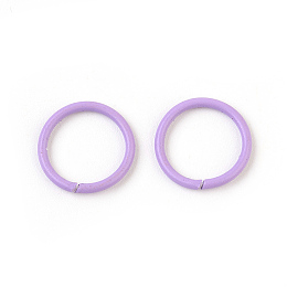 Honeyhandy Iron Jump Rings, Open Jump Rings, Plum, 18 Gauge, 10x1mm, Inner Diameter: 8mm