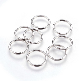 Honeyhandy 304 Stainless Steel Open Jump Rings, Stainless Steel Color, 15x1.3mm, Inner Diameter: 12mm, 500pcs/bag