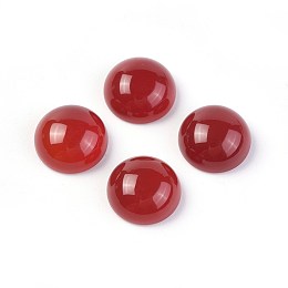 Honeyhandy Natural Carnelian Cabochons, Half Round, 10x4~5mm