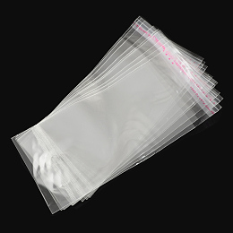 Honeyhandy OPP Cellophane Bags, Rectangle, Clear, 15.5x7cm, Hole: 8mm, Unilateral thickness: 0.035mm, Inner measure: 10x7cm