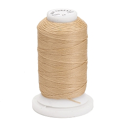 Honeyhandy Waxed Polyester Cord, Flat, PeachPuff, 1mm, about 76.55 yards(70m)/roll