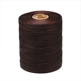 Honeyhandy Waxed Polyester Cord, Coconut Brown, 1x0.5mm, about 743.66 Yards(680m)/Roll