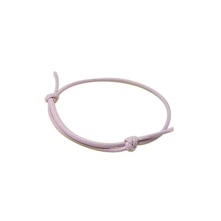 NBEADS 50 Strands Korea Cotton Wax Cord Bracelet Making, Adjustable, Lilac, Adjustable Diameter: 40~70mm