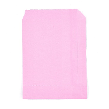 Honeyhandy Eco-Friendly Kraft Paper Bags, Gift Bags, Shopping Bags, Rectangle, Pink, 18x13x0.02cm