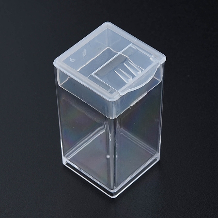 Honeyhandy Plastic Bead Storage Containers, Rectangle, Clear, 5x2.95x2.7cm
