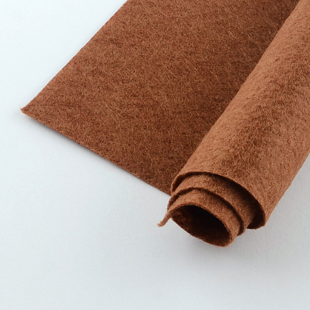 Honeyhandy Non Woven Fabric Embroidery Needle Felt for DIY Crafts, Square, Saddle Brown, 298~300x298~300x1mm, about 50pcs/bag