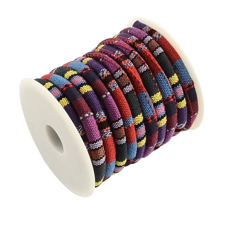 ARRICRAFT 8m Colorful Ethnic Cord Cloth Cord for bracelet making, 6~7mm