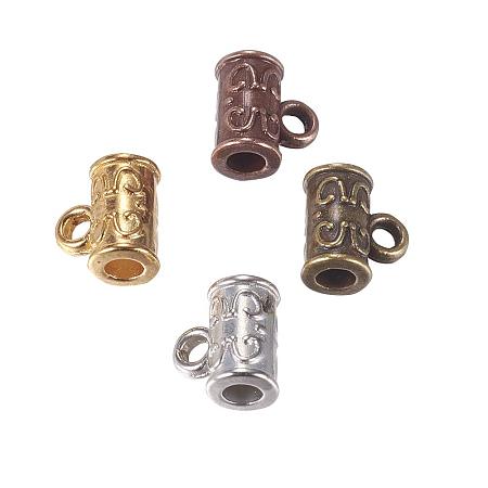 ARRICRAFT 100pcs Column Shape Alloy Hanger Links for Earring Pendant DIY Jewelry Making, Mixed Colors