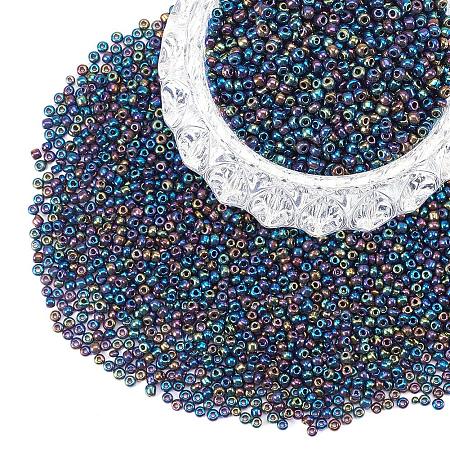 ARRICRAFT About 4500Pcs 6/0 Glass Seed Beads Round Lined Pony Bead Colorful Tiny Spacer Czech Beads Diameter 4mm for Jewelry Making