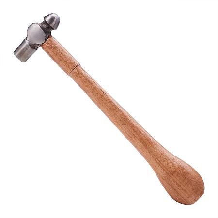 BENECREAT Ball Pain Hammer Jewelry Making Hammers with Comfortable Wood Handle for Jewelry Craft Making, 4 Ounces