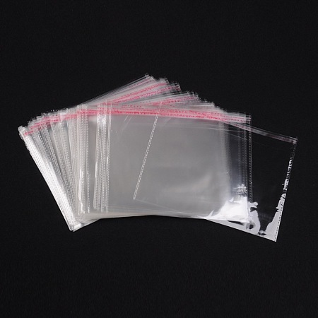 Honeyhandy OPP Cellophane Bags, Rectangle, Clear, 17.5x22cm, Unilateral thickness: 0.035mm, Inner measure: 14.5x22cm
