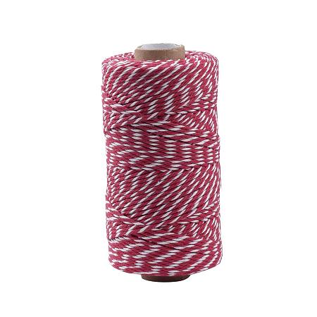 ARRICRAFT Cotton Cords, Red, 1.5~2mm; About 100yards/roll