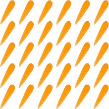 OLYCRAFT 30Pcs Mini Artificial Carrot Decorations Plastic Miniature Carrots Artificial Mini Vegetable Home Kitchen Decoration for Party Decor Home Kitchen Cabinet Dollhouse Mini Kitchen