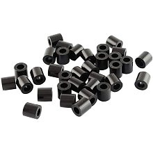 Pandahall Elite About 8000 Pcs Black Fuse Beads Tube Melty Perler Bead for Kids Crafts, 5x5mm, Hole: 3mm