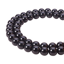 PandaHall Elite 8mm Natural Obsidian Beads Strands Grade A Round Loose Beads Approxi 15.5 inch 49pcs 1 Strand for Jewelry Making