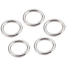 UNICRAFTALE 300pcs/bag 304 Stainless Steel Close but Unsoldered Jump Rings 10mm Inner Diameter Open Jump Rings Silver Tone Connector Rings for Necklace DIY Jewelry Making 14x1.8mm