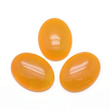 Honeyhandy Natural Topaz Jade Cabochons, Oval, 40x30x7.5~8mm