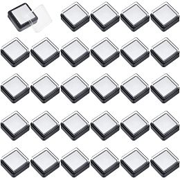 OLYCRAFT 30 Pcs Blank Ink Pad Empty Stamp Pad Empty DIY Ink Stamp Pad No Ink DIY Ink Blank DIY Ink Pads for Ink Refill DIY Painting Craft Scrapbooking Project 1.3x1.3 inch