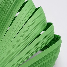 Honeyhandy Quilling Paper Strips, Lime Green, 530x5mm, about 120strips/bag