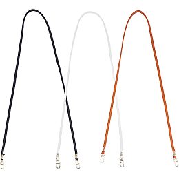 SUPERFINDINGS 3 Colors 44.88 in Imitation Leather Crossbody Strap Thin Soft Replacement Purse Straps Leather Bag Strap with Gold Swivel Clasps for Small Bag Purse Wallet Clutch Phone Case