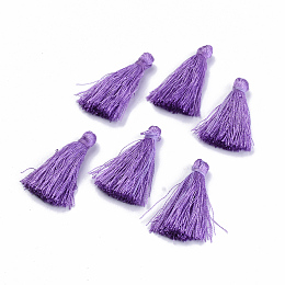 Honeyhandy Polyester Tassel Pendant Decorations, Medium Purple, 30~35mm