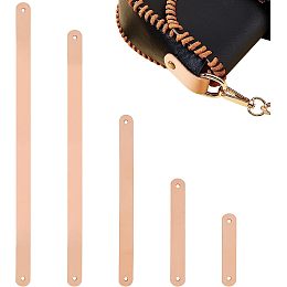 WADORN 5 Sizes Leather Purse Suspension Clasp, Handbag Side Buckle Bag Chain Connector Detachable Handmade Bag Clasp with Holes Leather Craft Bag Making Accessories, 4-15.8 Inch