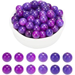 Arricraft About 92 Pcs Natural Stone Beads 8mm, Natural Sugilite Round Beads, Gemstone Loose Beads for Bracelet Necklace Jewelry Making ( Hole: 1mm )