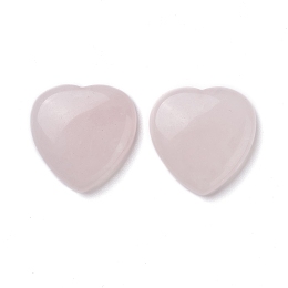 Honeyhandy Natural Rose Quartz Cabochons, Heart, 29~30x29~30x6~8mm