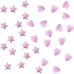 GORGECRAFT 1 Box 200Pcs Star Rivet Claw Heart Mini Metal Claw Beads 5-Claw Star Brass Spike Studs 3-Claw Heart Shape Nailhead Punk Studs for DIY Leather Crafts Clothing Bag Shoes Decor Accessories