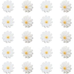 NBEADS 20 Pcs 10mm Natural Freshwater Shell Flower Beads, Daisy Spacer Beads, Flower Loose Beads for DIY Crafts Making Jewelry Bracelets Necklaces Earrings, Beige