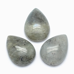 Honeyhandy Natural Labradorite Cabochons, teardrop, 25x18x7mm