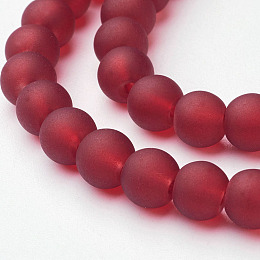 10mm red crackle beads - Red crackle glass beads - Round beads - Red round  crackle glass bead - Spray Painted Crackle Glass Beads (232)