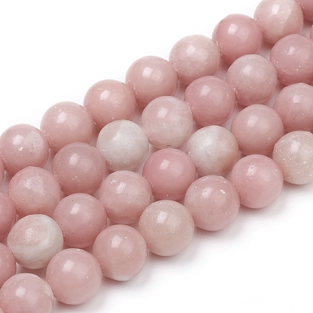ARRICRAFT Natural Pink Opal Beads Strands, Round, 8mm, Hole: 1.2mm, about 48pcs/Strand, 15.55 inches(39.5cm)