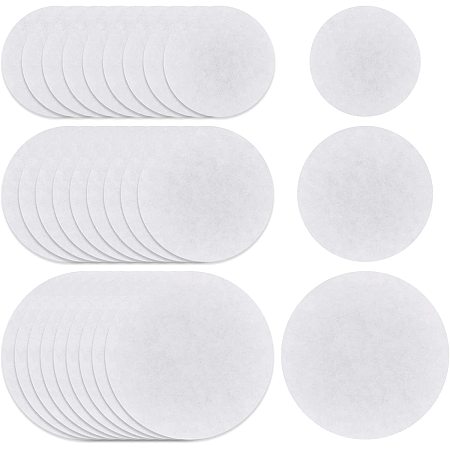 SUPERFINDINGS 150Pcs White Quantitative Filter Paper Circular 3 Style Cellulose Filter Paper 70mm 90mm 110mm Laboratory Funnel Filter Paper, Particle Retention Medium Filtration Speed