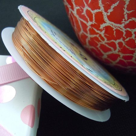 ARRICRAFT 10 Roll 1mm Copper Wire Jewelry Beading Wire Chocolate 18 Gauge for Crafting Beading Jewelry Making 2.5m per Roll