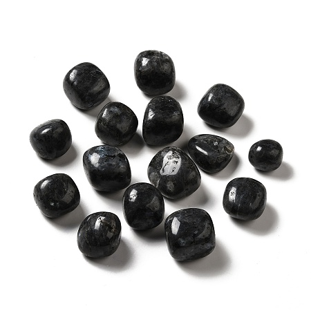 Honeyhandy Natural Labradorite Beads, Tumbled Stone, Healing Stones, for Reiki Healing Crystals Chakra Balancing, Vase Filler Gems, No Hole/Undrilled, Nuggets, 17~30x15~27x8~22mm