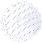  PH PandaHall 10 Pcs 5mm Hexagon Fuse Beads Boards Clear Plastic Perler  Bead Pegboards for DIY Craft Beads : Everything Else