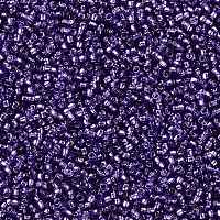 TOHO Round Seed Beads, Japanese Seed Beads, (2224) Silver-Lined Transparent Purple, 15/0, 1.5mm, Hole: 0.7mm, about 3000pcs/10g