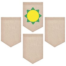 Gorgecraft Garden Flag, for Home Garden Yard Office Decorations, Shield Shape, BurlyWood, 46.2x31.2x0.4cm