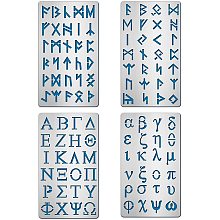 BENECREAT 4 Sets Alphabet Symbols Cutting Dies 4 Styles Metal Embossing Cutting Stencils for Making Photo Decorative Paper Scrapbooking Embossing Card