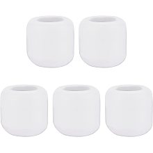 AHANDMAKER 5Pcs White Porcelain Candle Holder, Mini Ritual Candles Holder, Cup Candlestick Column for Casting Chimes, Rituals, Candle Lighting, Interior Decoration