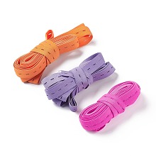 Adjustable Elastic Cord, Flat, Mixed Color, 19.5mm, 5m/pc