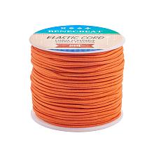 BENECREAT 2mm 55 Yards Elastic Cord Beading Stretch Thread Fabric Crafting Cord for Jewelry Craft Making (DarkOrange)